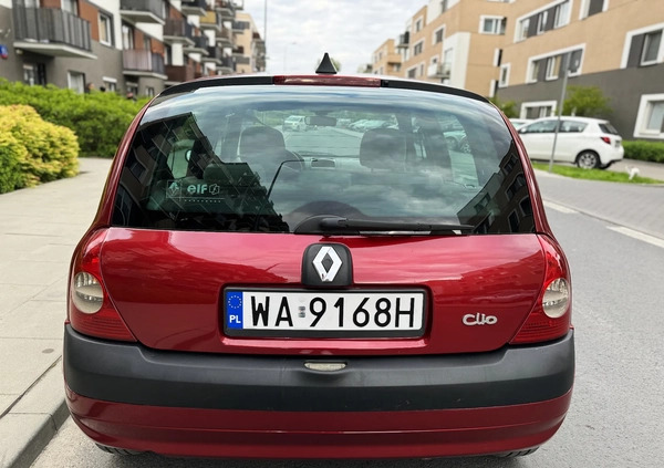 Renault Clio cena 8999 przebieg: 171000, rok produkcji 2003 z Warszawa małe 352